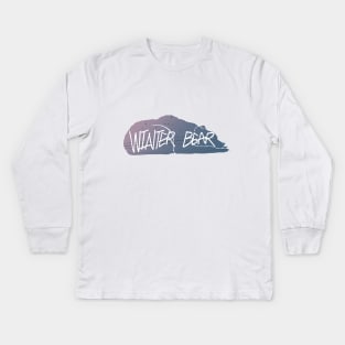 winter bear Kids Long Sleeve T-Shirt